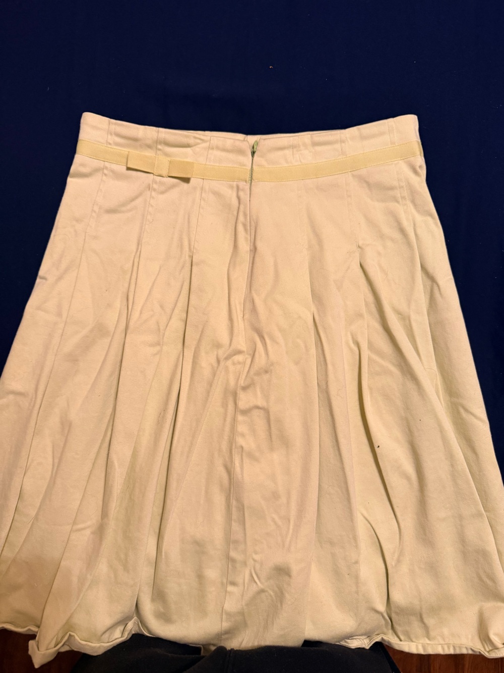 Women's lime Pleated Skirt - Classic A-Line Style